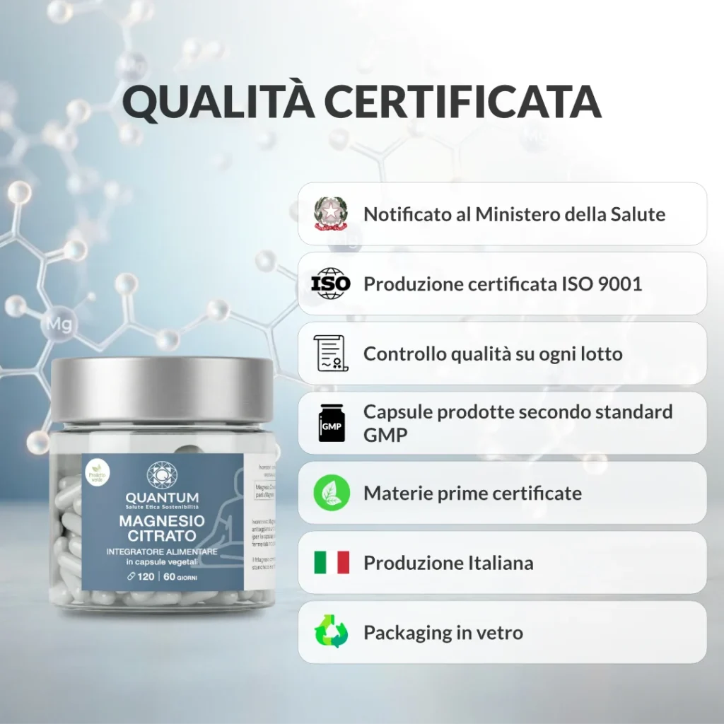 Magnesio Citrato - 120 capsule - immagine 6