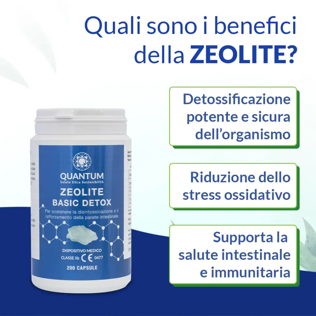 Zeolite PMA Basic Detox - 200 capsule - immagine 3