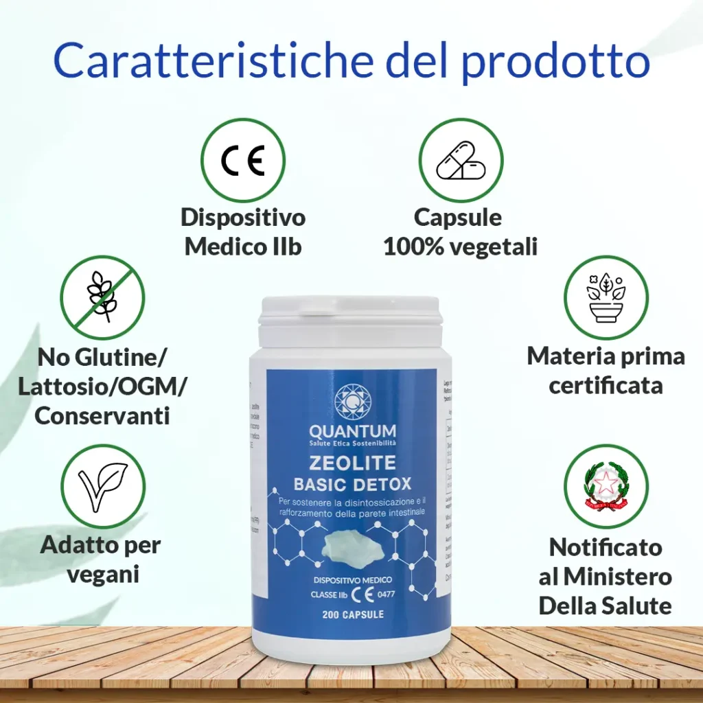 Zeolite PMA Basic Detox - 200 capsule - immagine 6