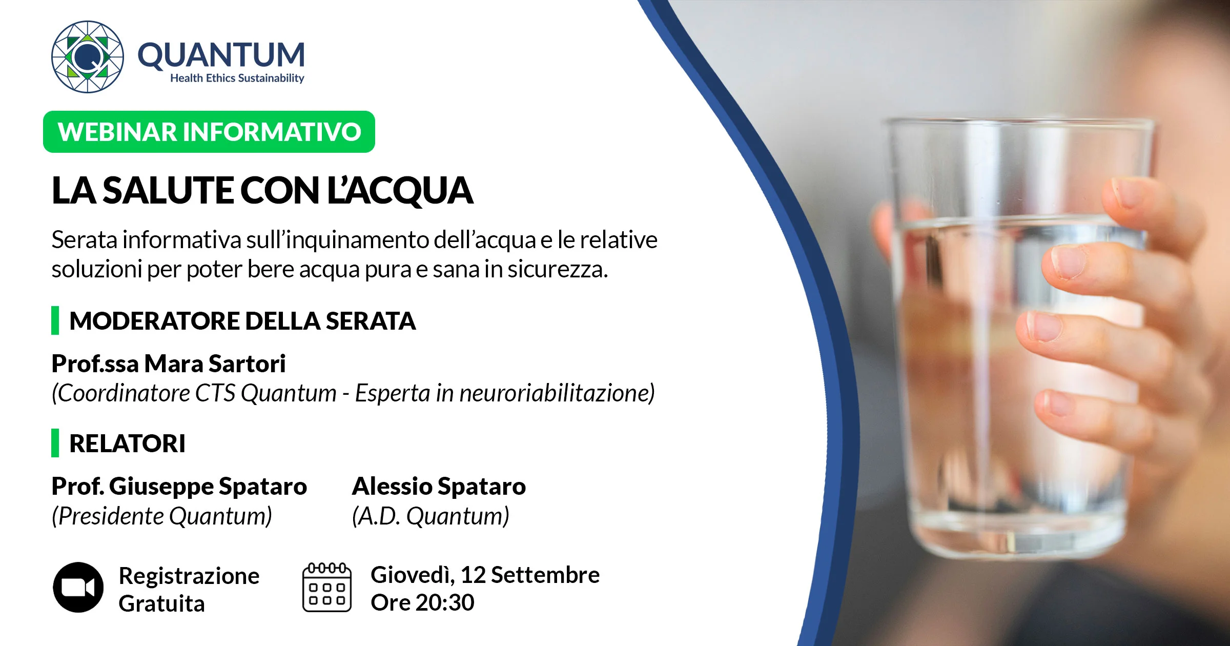 Webinar La salute con l'acqua